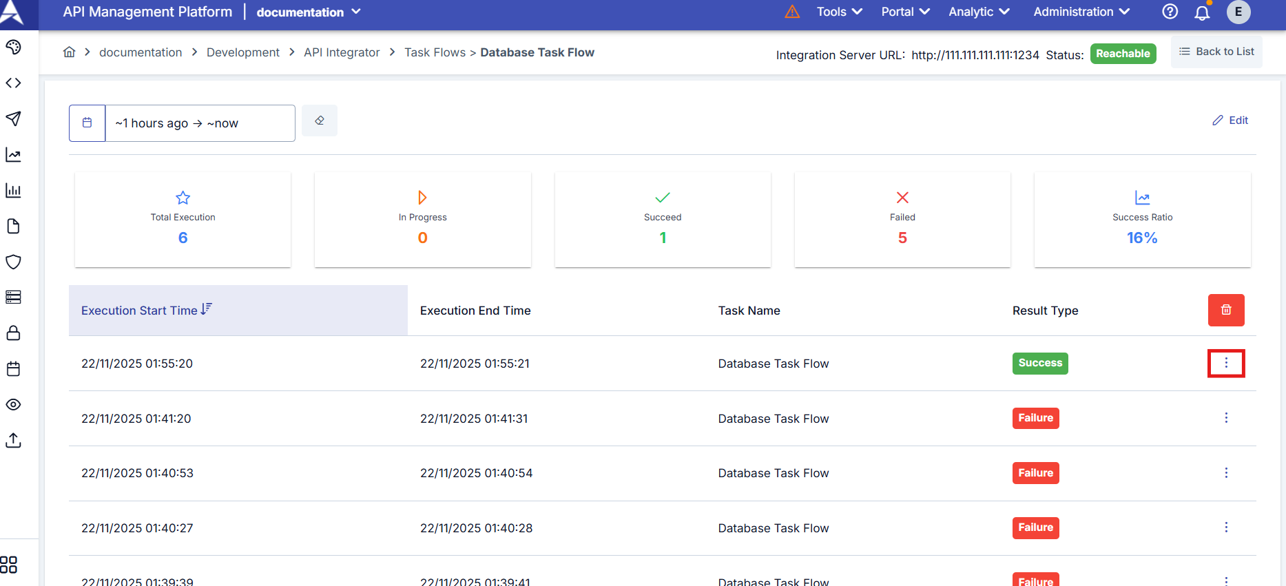 Task Log Details