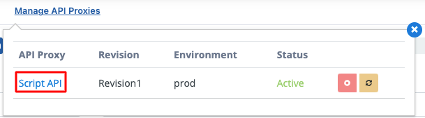 Going to Script-2-API from API Proxy Page