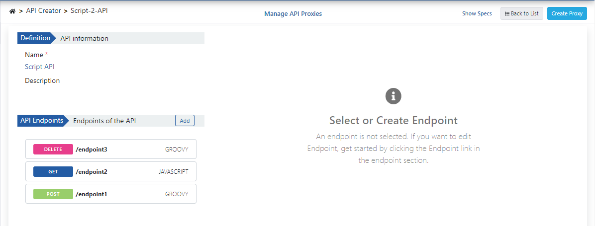 Create Proxy Button