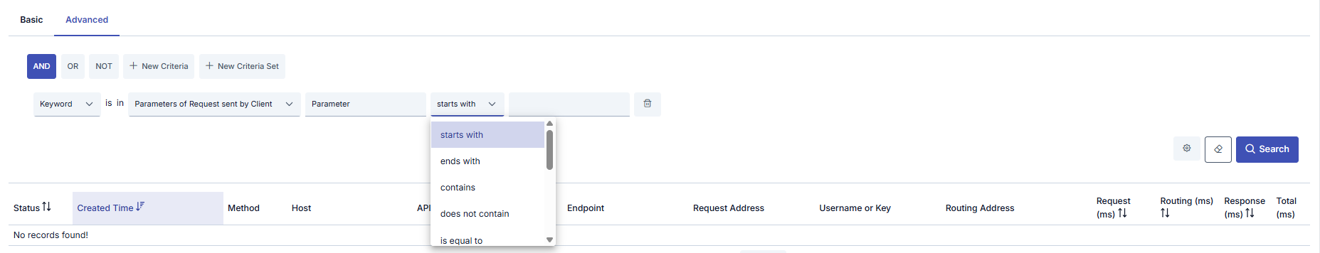 Advanced Filtering Options