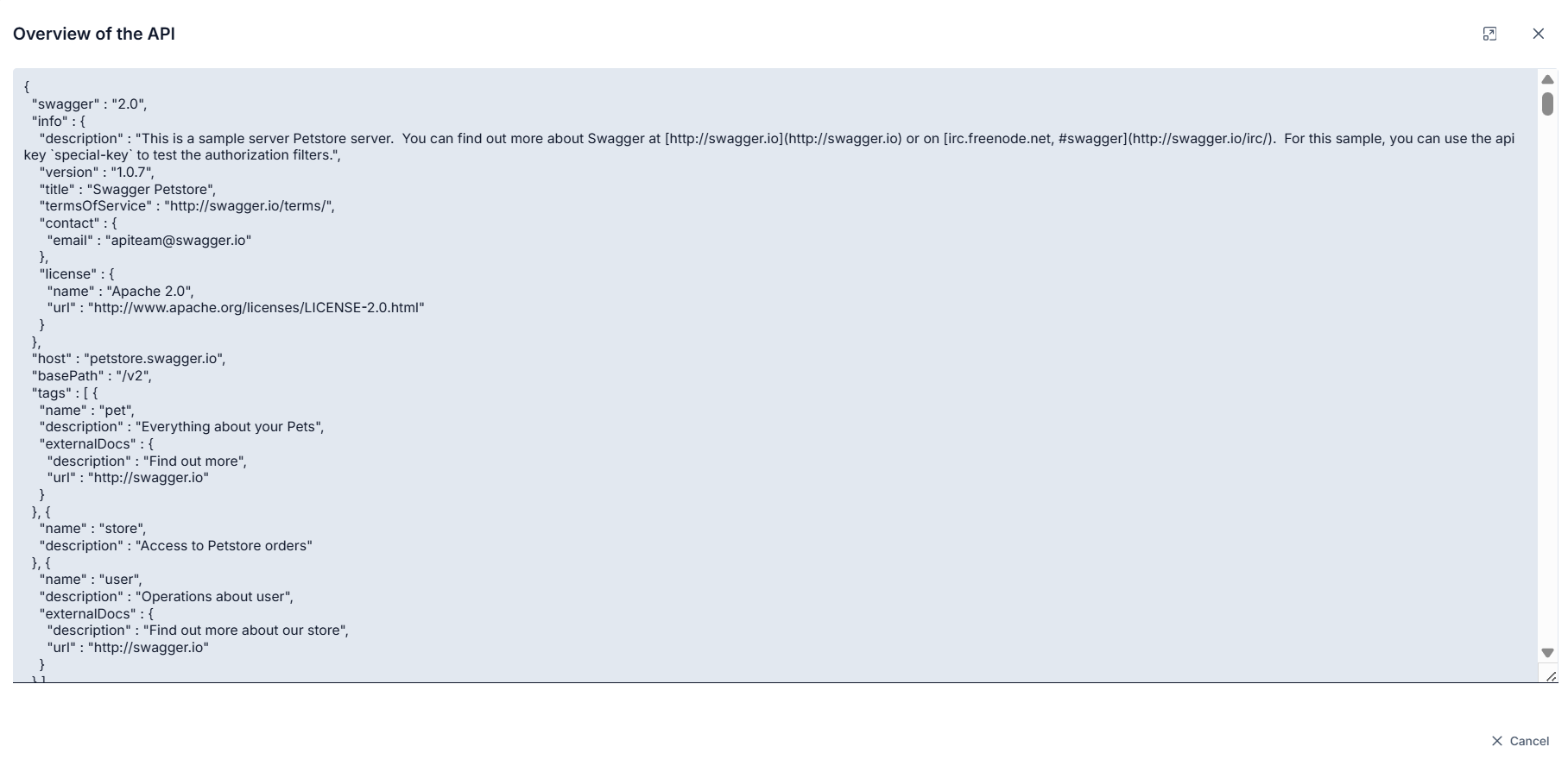 API Specification Document