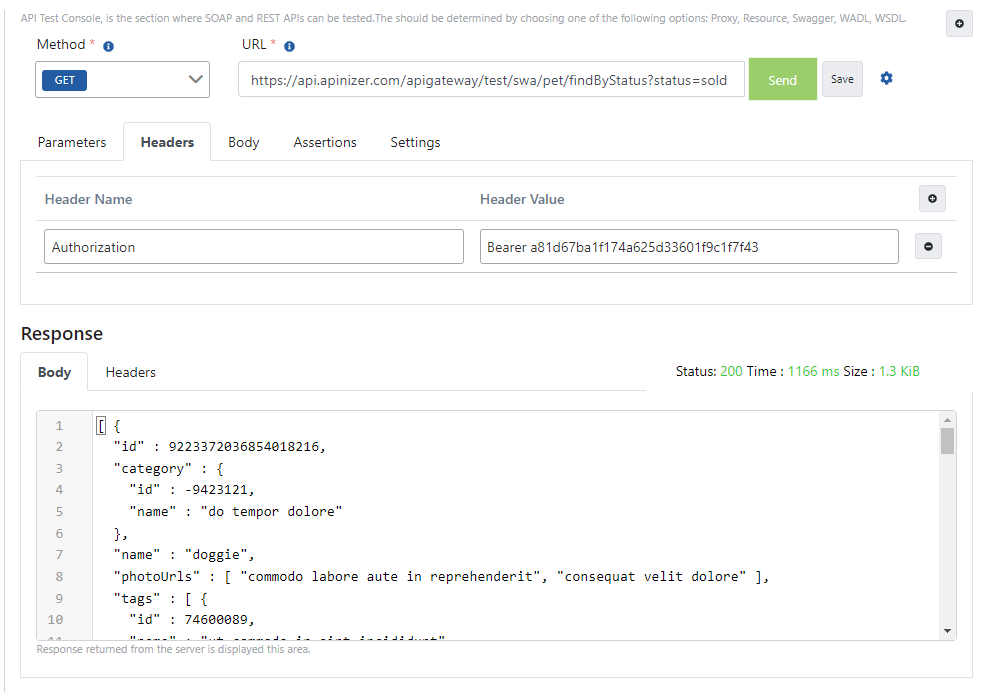 Sending Request with ACL OAuth2 Token