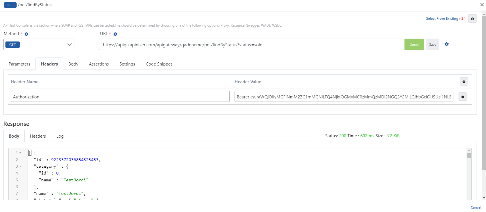 Token Usage with Scope