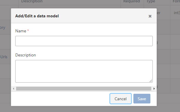 Adding Data Model
