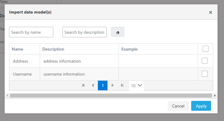 Data Model Import