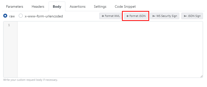 Format JSON