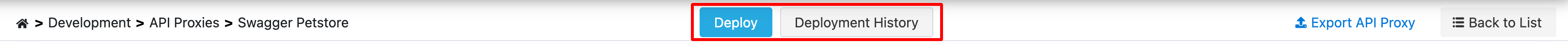 Deployment Status and Deployment History