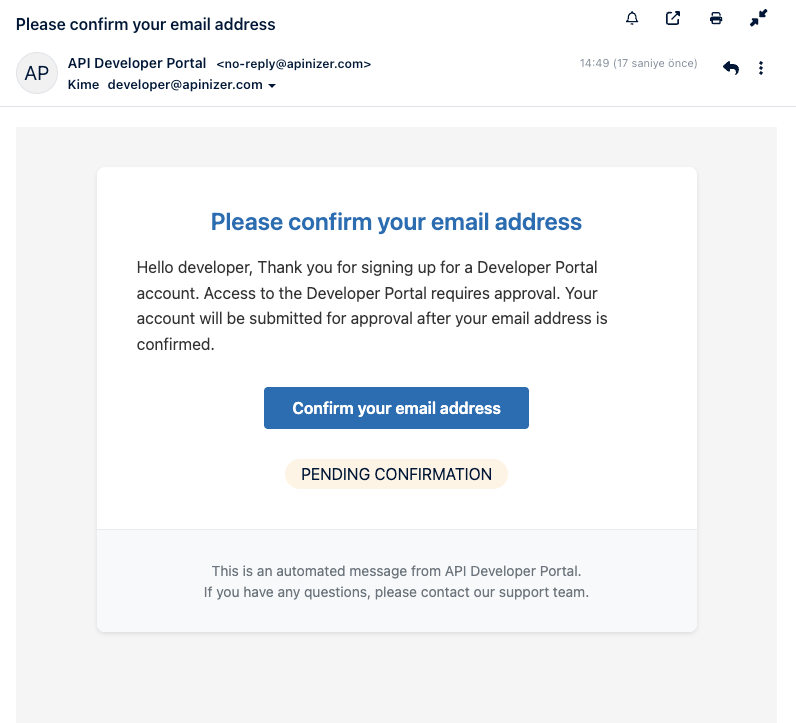 Confirm Email