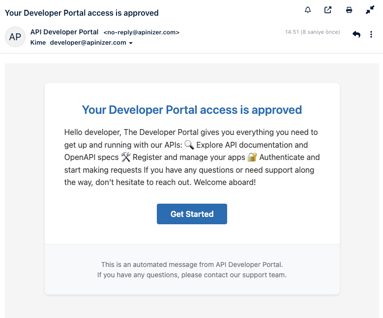 Welcome Email