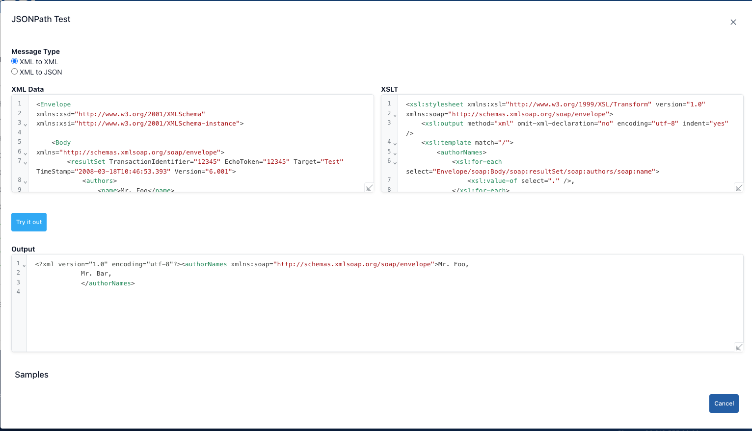 XML Dönüştürücü Ekranı