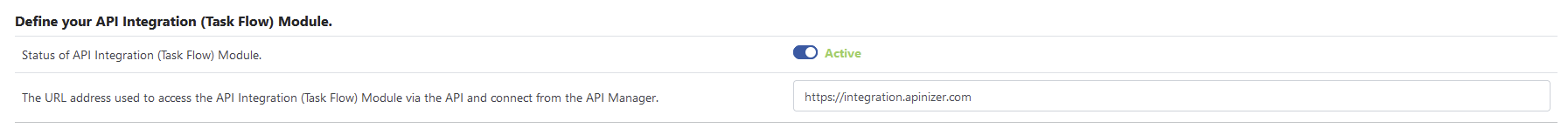 Task Flows Menüsü