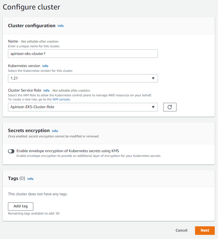 Cluster Config