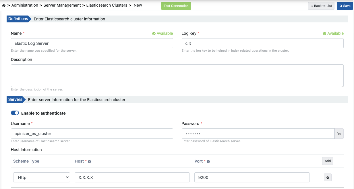 Elasticsearch Clusters - Authentication
