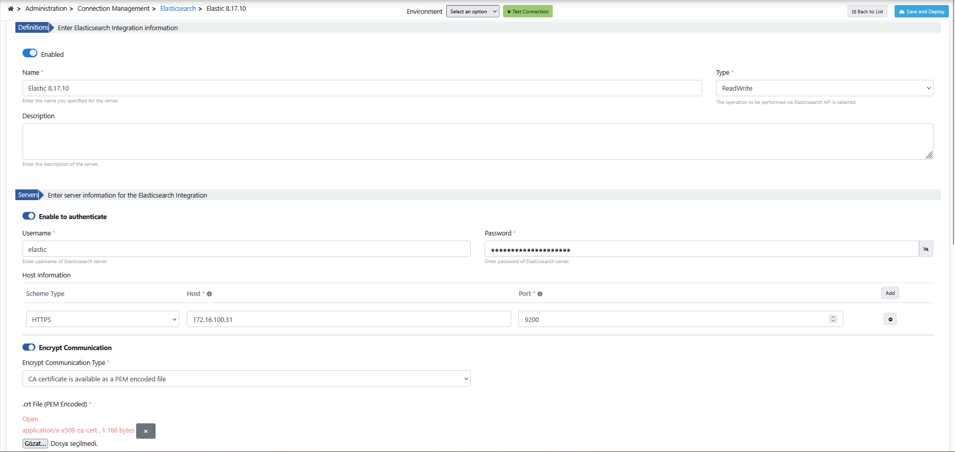 Elasticsearch Connector Addition