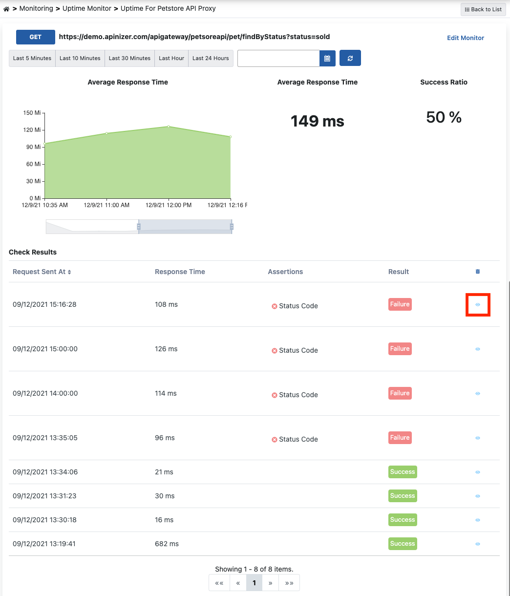 General Definition Information for Uptime Monitor