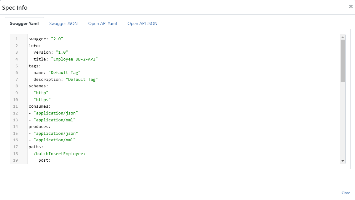 Spec Information