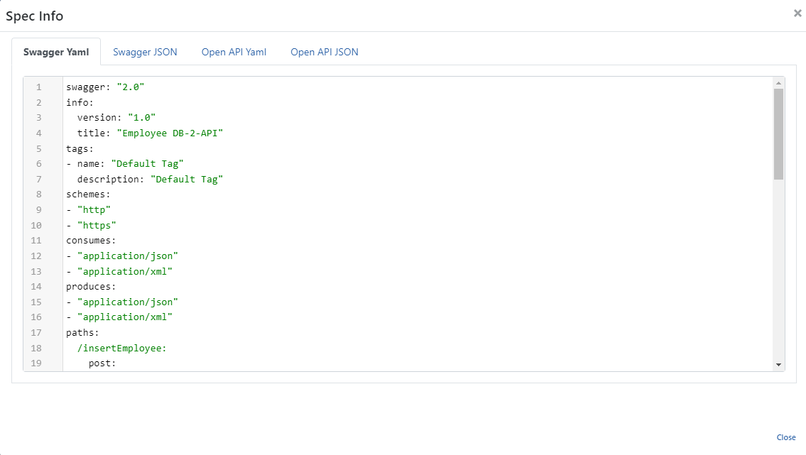 Spec Information