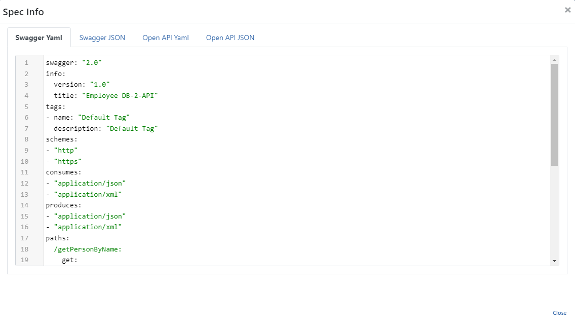 Spec Information