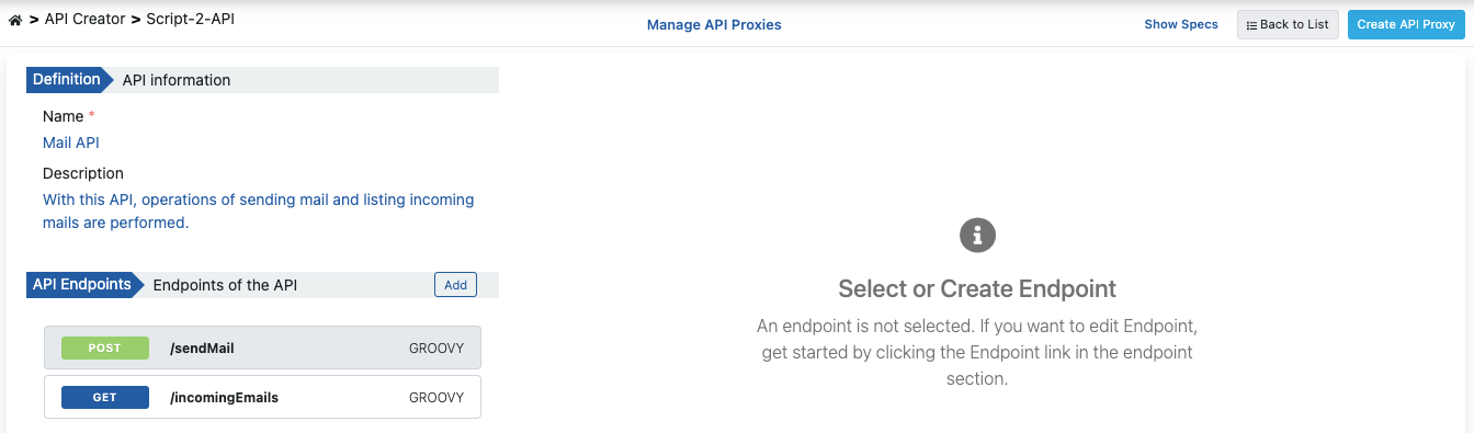 Script-2-API Creation