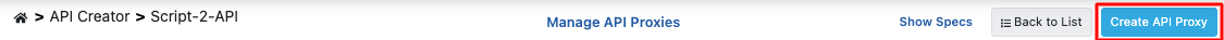 Create API Proxy