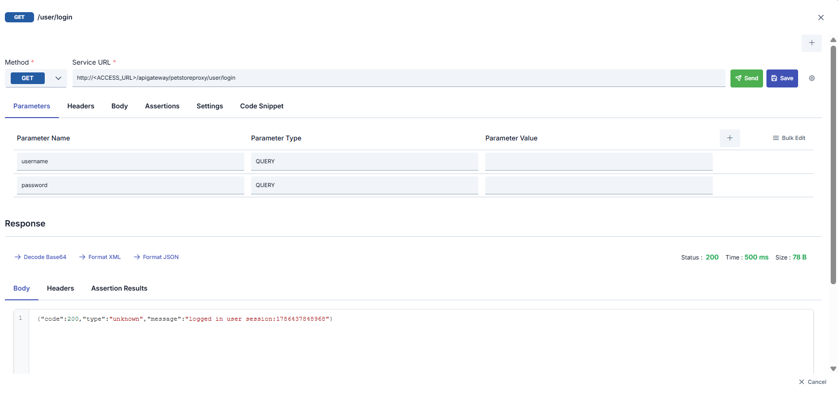 First Succeeded Request
