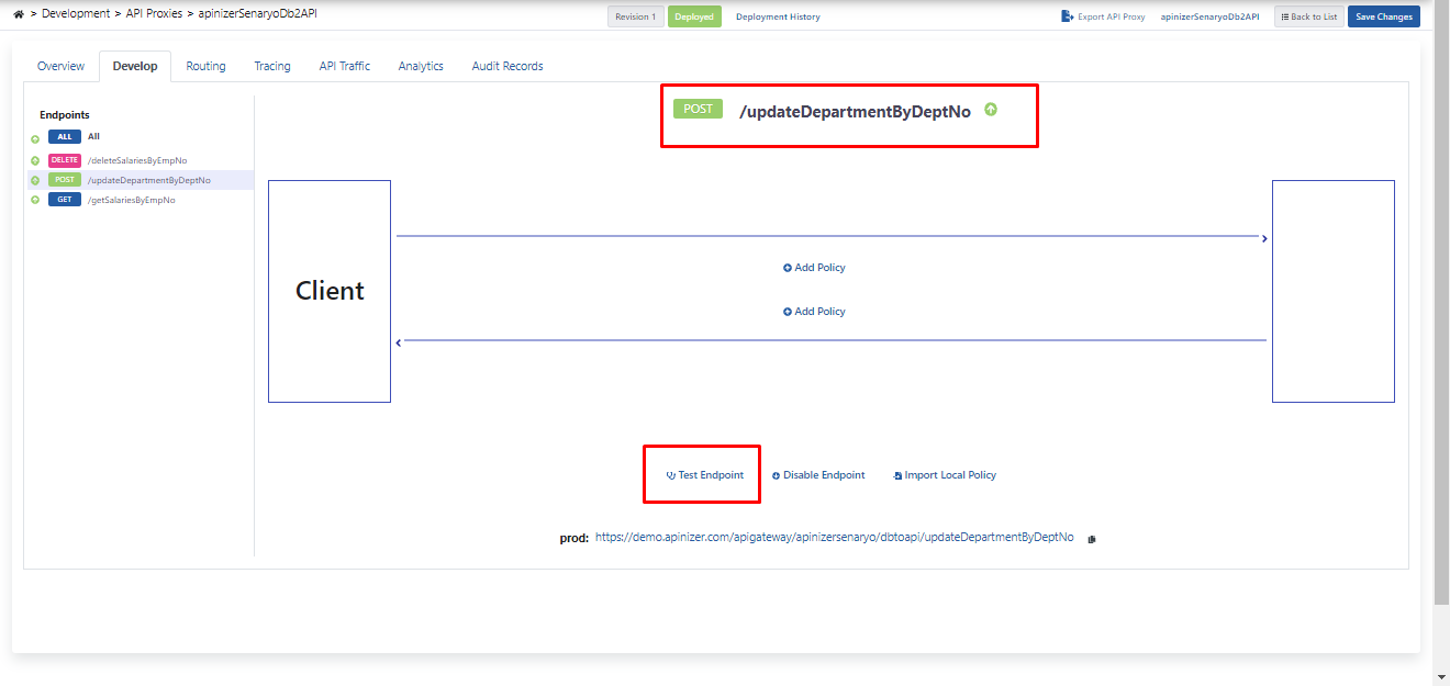 PUT endpoint test