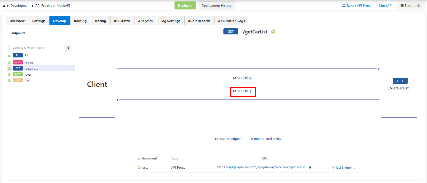 JSON Transformation Settings