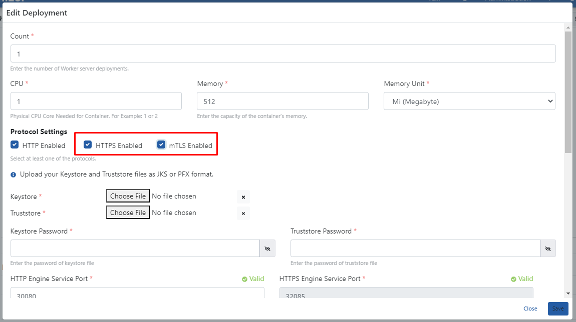 HTTPS and mTLS Activation