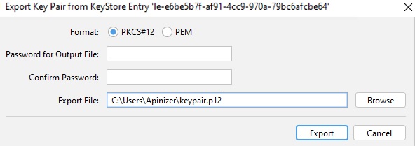 Keypair Export