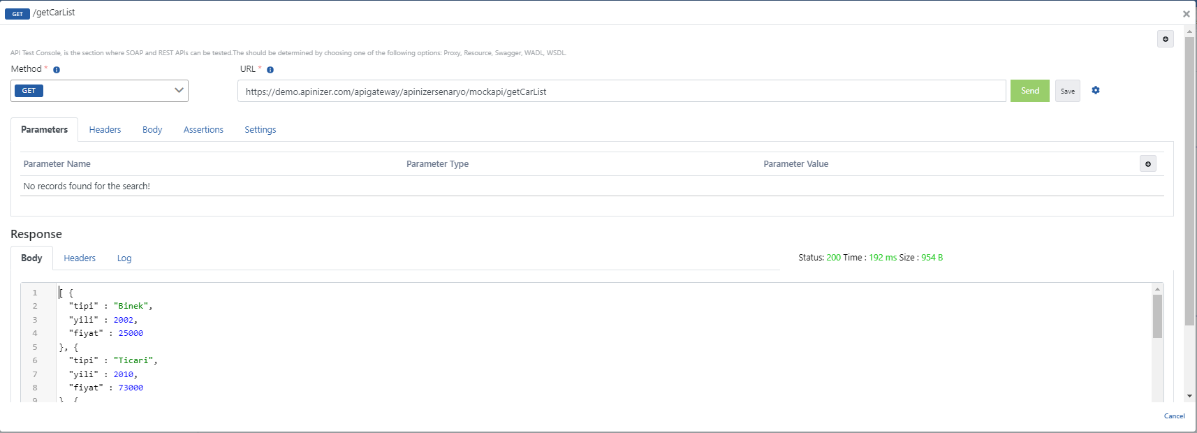 Select JSON Transformation