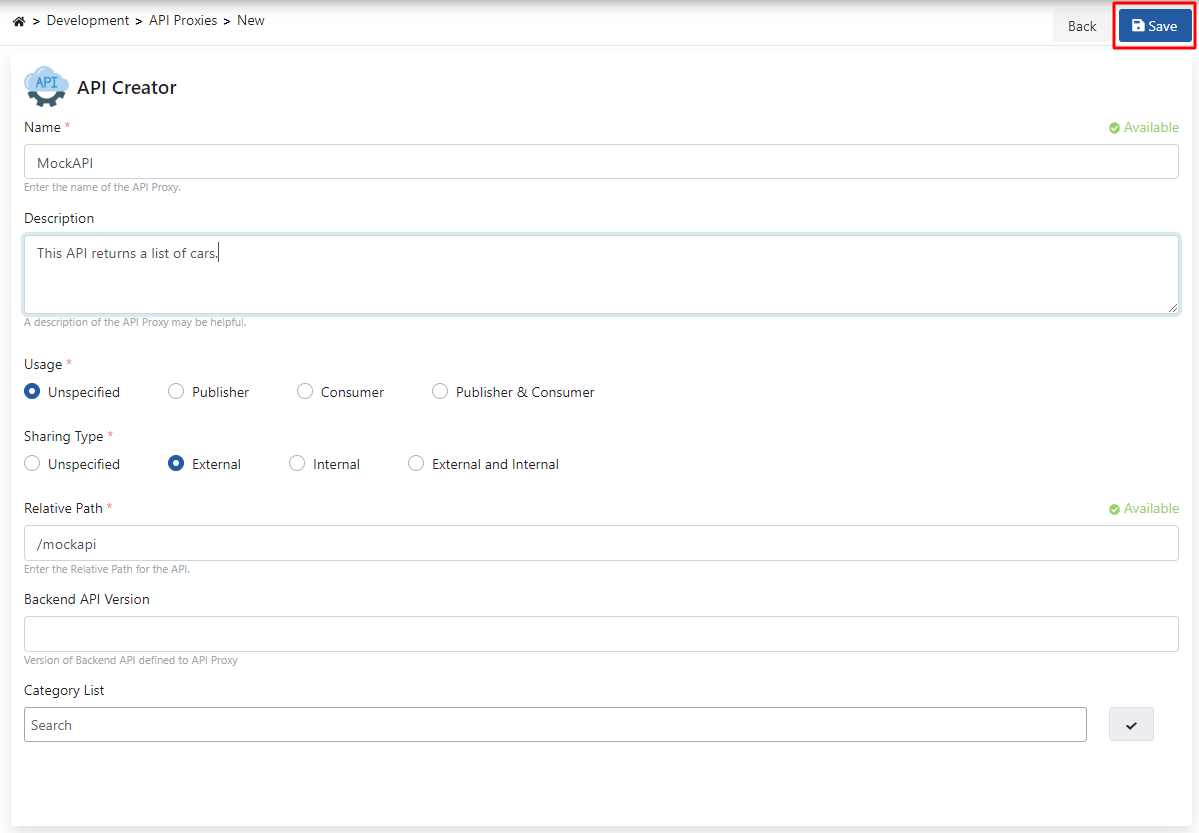 Test Endpoint