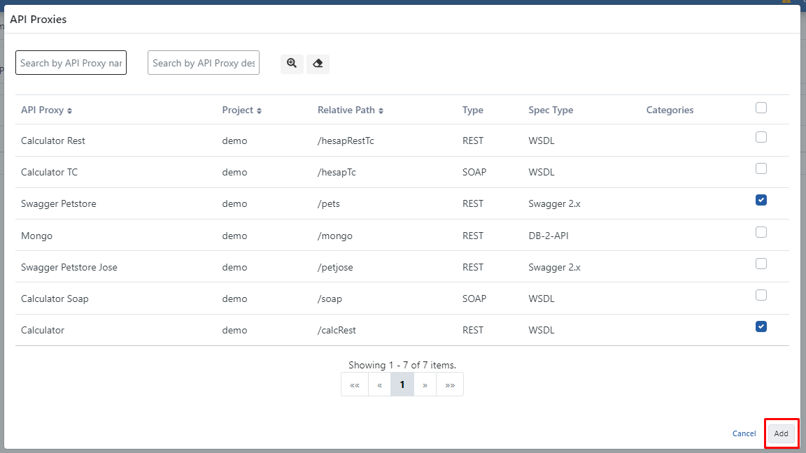 Adding API Proxy