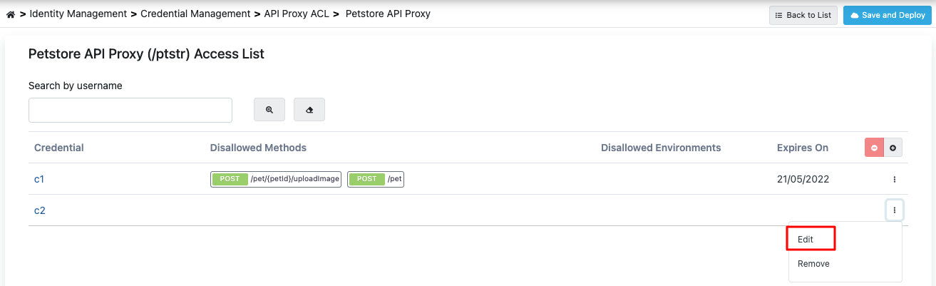 Credential Configuration