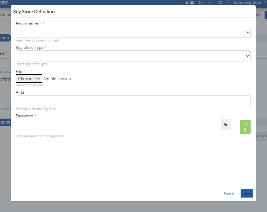 Key Store Configuration