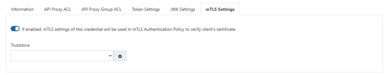 mTLS Settings