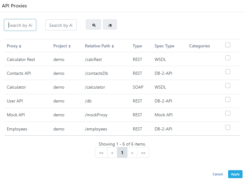 API Proxy Listesi